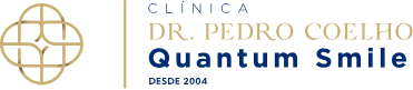 Dr Pedro Coelho Clinic logo — Quantum Smile (blue)